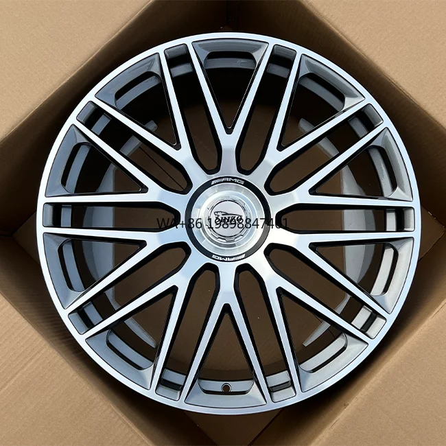 

Wheelshome 8123F 18/19/20/21/22/23 Inch Staggered 5-112 with 66.5 Black Machined Lips Alloy Wheels for MERCEDES-Benz SL 63