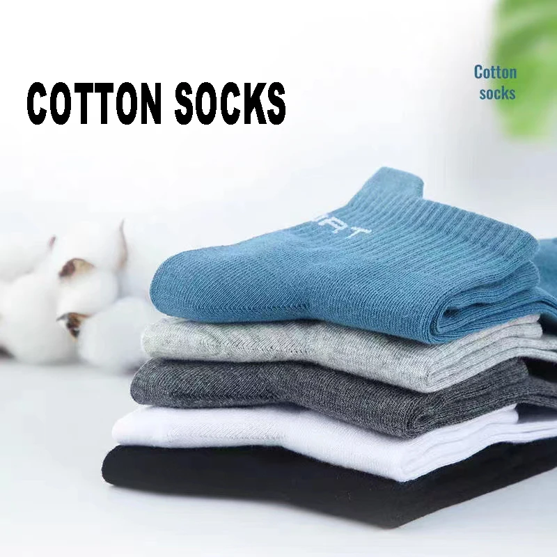 10/20Pairs Hohe Qualität männer Socken Casual Atmungsaktive Baumwolle Mann Laufen Sport Socken Frühling Herbst Männlichen Sox geschenke Plus Größe 38-45 – Detail 3