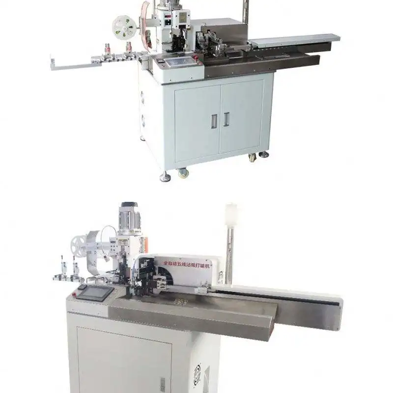 Cut Strip Crimp Solder Dip Tin Machine Double-Head Tin Dipping Crimping Terminal Wiring Machine Wire Cutting Stripping Machine