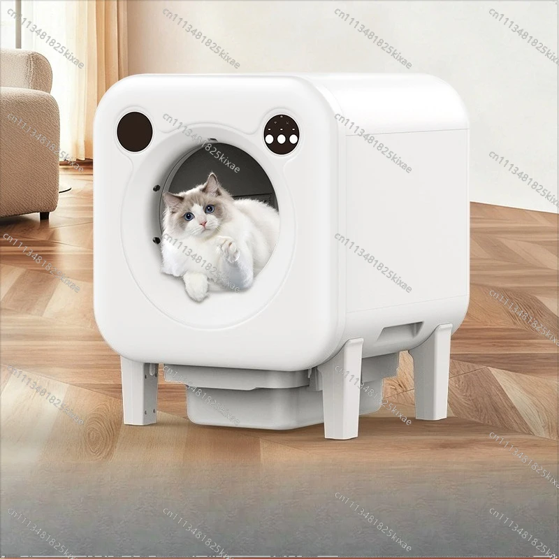 For Closed Automatic Cat Litter Box Cleaning Big Cat Toilet APP Video Voice Intelligent Cat Litter Box