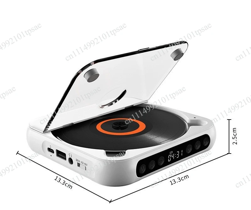 Bluetooth CD player Repeater Thin and light Walkman, English listening album CD mini player Home speaker