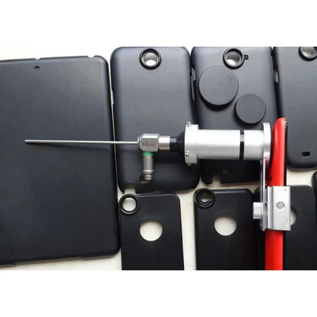 4W Portable Handheld LED Cold Light Source Match Metal US Plug Fit For Endoscope US Plug-ABWO