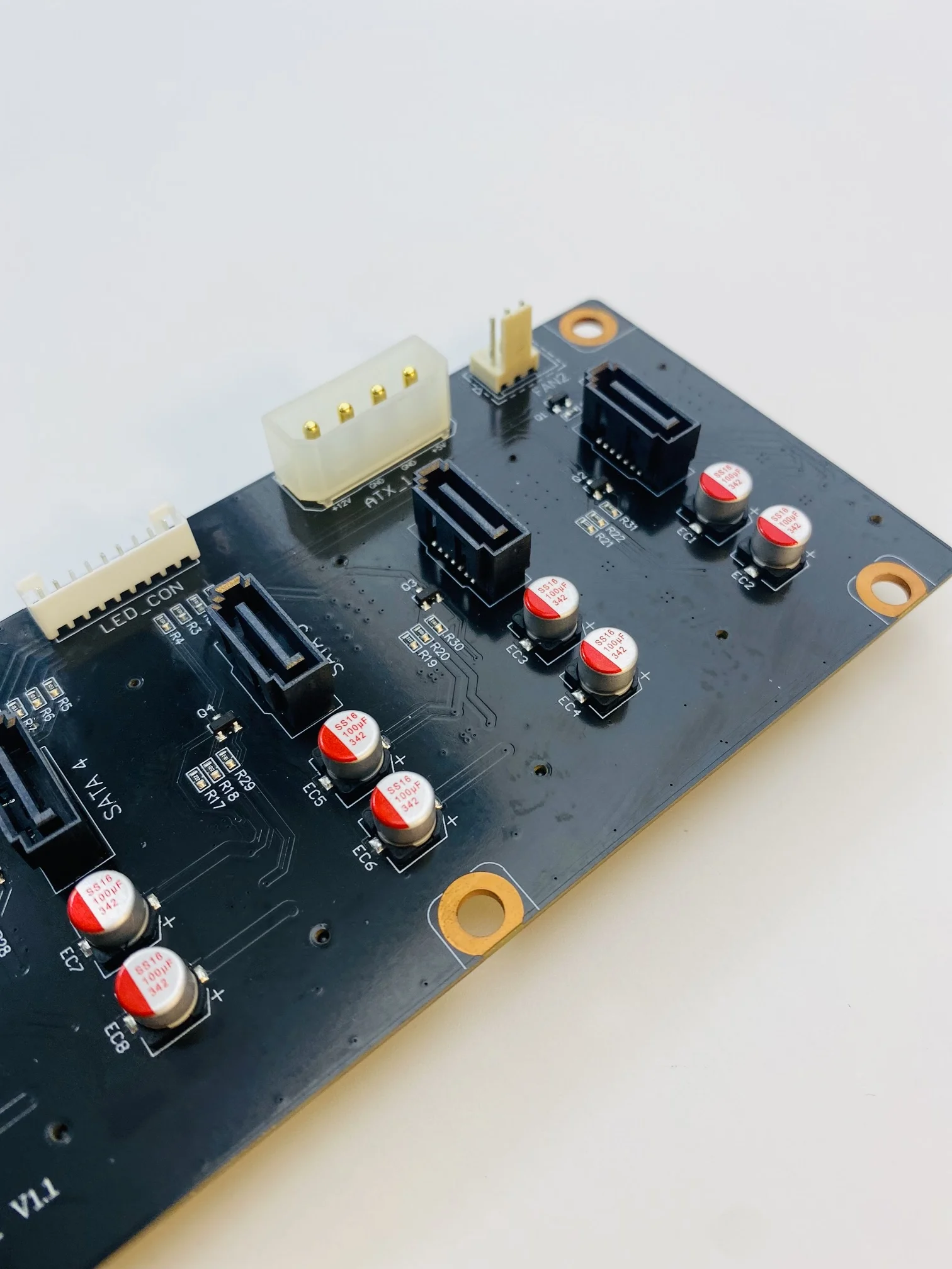 Placa posterior de servidor N3, accesorios de chasis JONSBO, conector SATA, placa de circuito de interfaz de disco duro 8, solo aplicable al mismo modelo