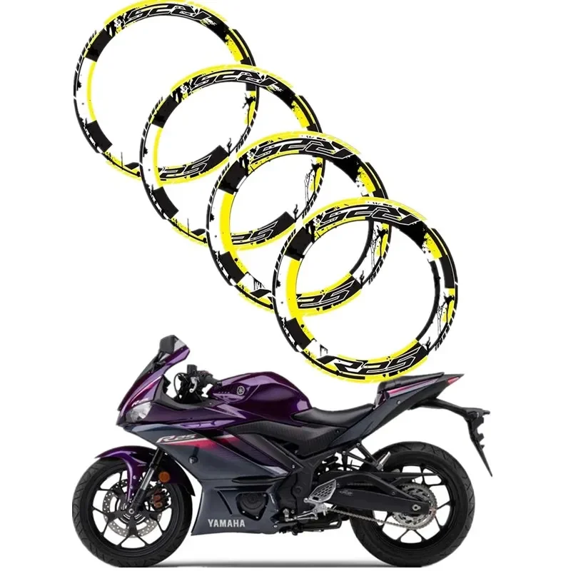 

For YAMAHA R25 Motorcycle Tank Pad Protector 3D Gel Sticker Decal - 3 Acsessories