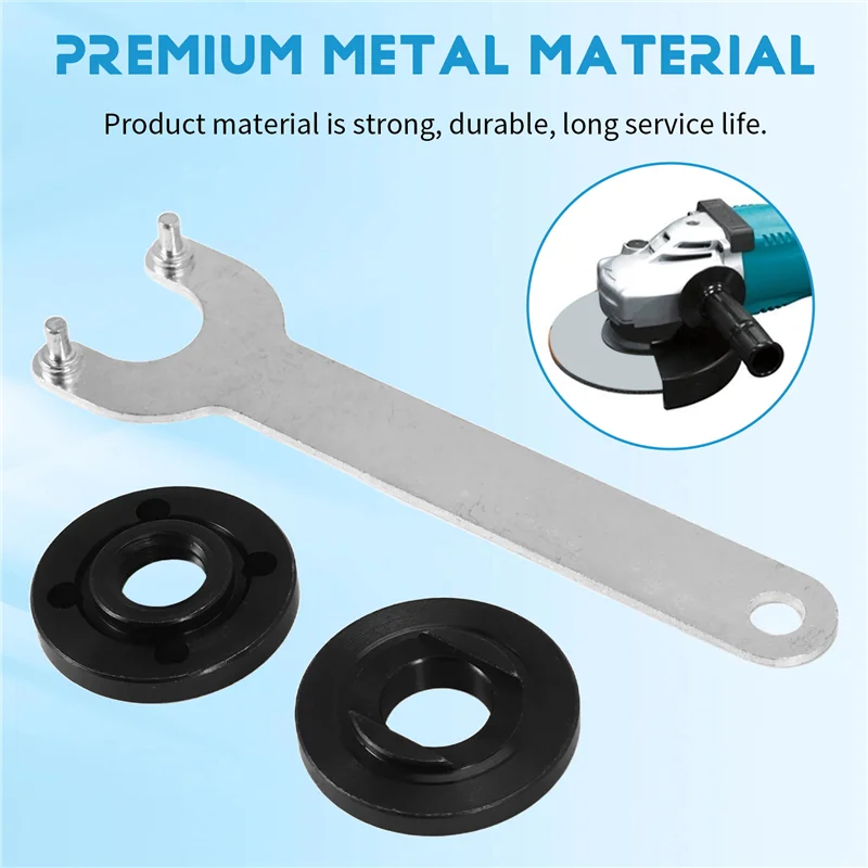 

F-T Grinder Flange Angle Wrench Spanner Metal Lock Nut For 193465-4 Black & Decker Ryobi 4.5 Inch 5 Inch 5/8
