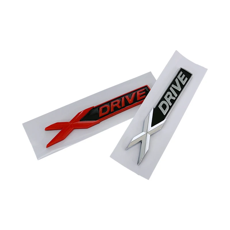 3D ABS Black X Drive Logo Xdrive Emblem Nameplate Car Trunk Badge Xdrive Sticker Accessories