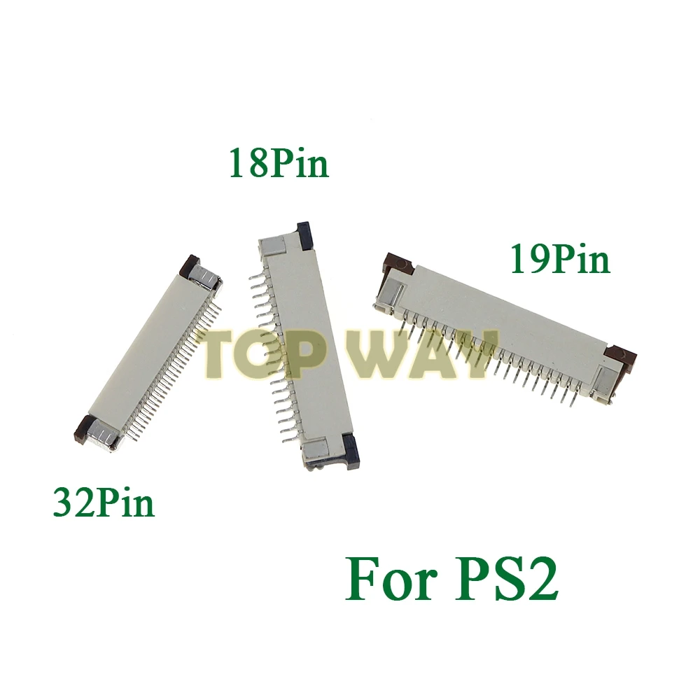 플레이 스테이션 2 PS2 용 5PCS 유연한 리본 케이블 전도성 필름 소켓 커넥터 18pin 19pin 32 핀 블록 수리 부품