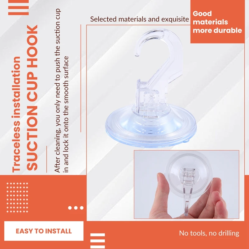 LICE-خطاف كوب شفط المكنسة الكهربائية الشفاف الكبير القابل لإعادة الاستخدام