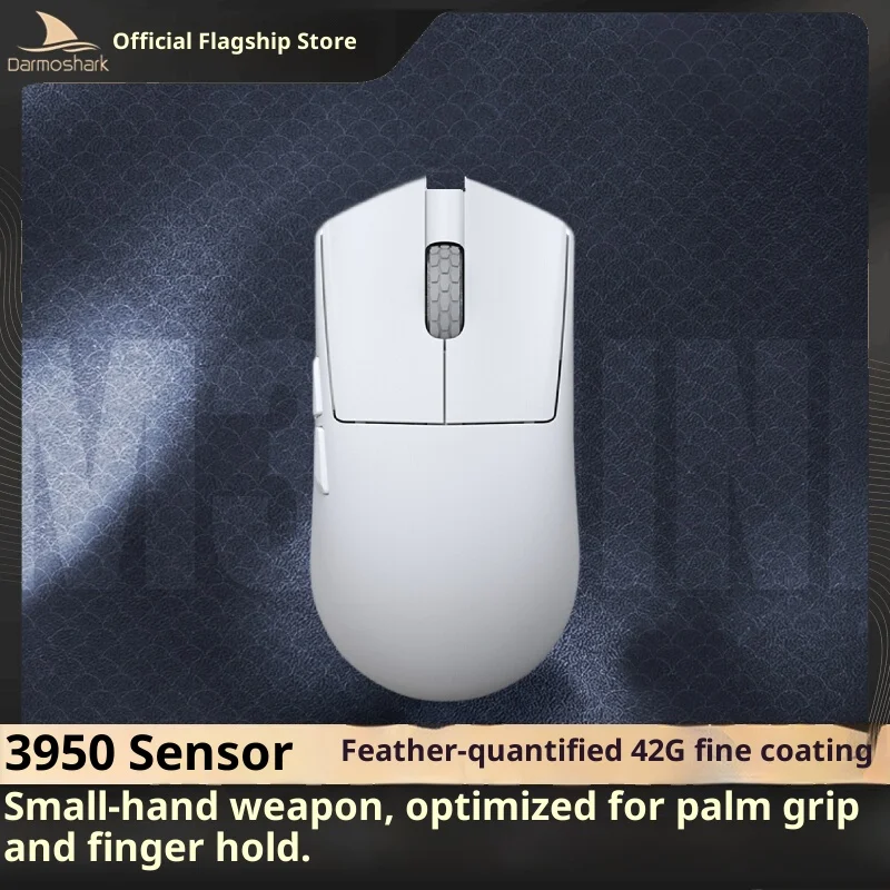 

Hot Darmoshark M3 Micro Pro Small Hand 42g Esports Game Three-Mode Paw3950 Wireless Mouse Boy Girl Surprise Gifts