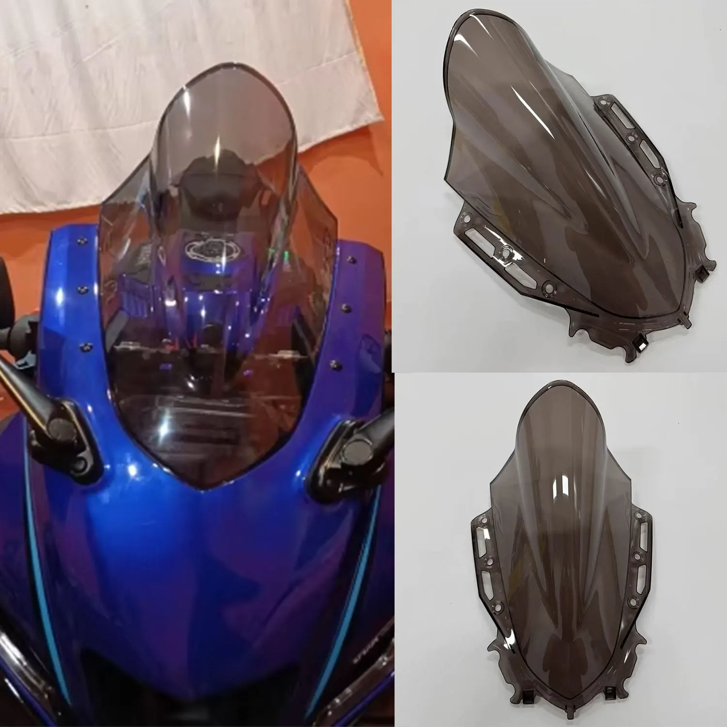 2024 2025 R125 Windscreen Screen Motorcycle Double Bubble Windshield For Yamaha YZF R15 V4.0 2021 2022 2023 YZFR15 M V4 R15M