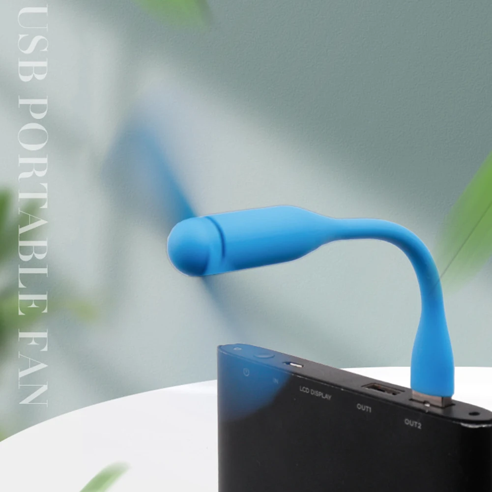 พัดลม Mini USB แบบพกพาแบบยืดหยุ่นสําหรับ Power Bank โน้ตบุ๊คคอมพิวเตอร์เดสก์ท็อป Gadgets ฤดูร้อน Summer Travel Cooling Cooler