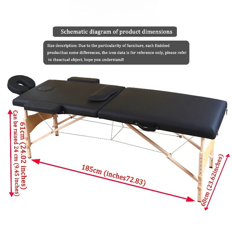 Modern 2-Section  Fold Portable Table for Salon Treatment Spa Beauty Wholesales Professional High Quality Massage Bed