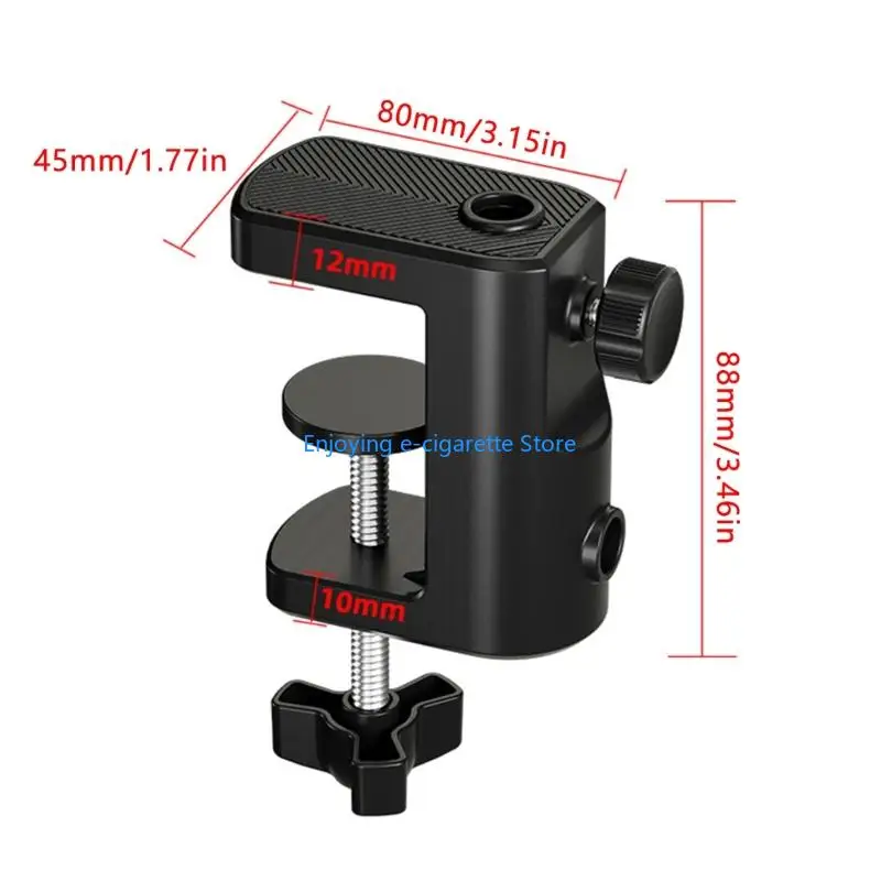 Mikrofonständer mit 2-in-1-Auslegerhalterung, Tischklemme für Mikrofonstange Y4QF – Detail 6