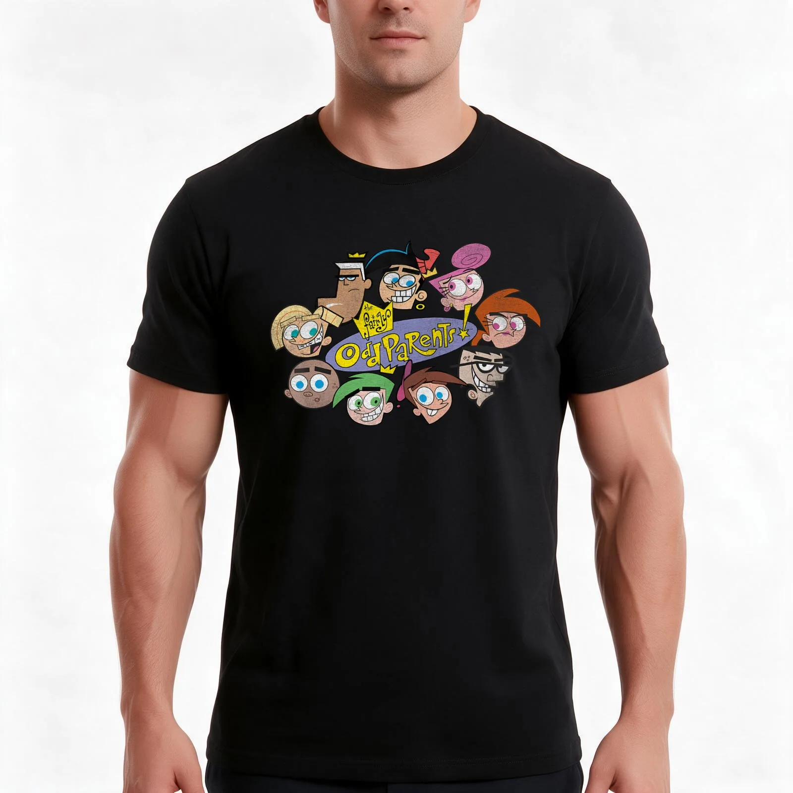 The Fairly Vintage - The Fairly Kids Movie T-Shirt, Summer Casual Cotton Tee, Oversized Streetwear Tops, Vintage Graphic Print