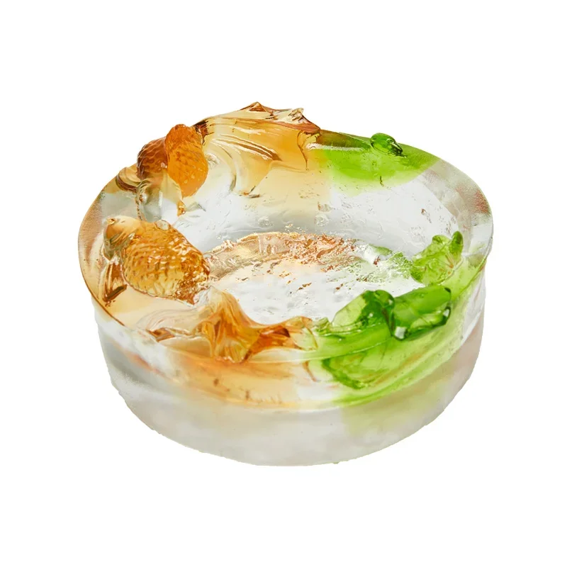 

Chinese high-end ashtray glazed high-end atmosphere high-grade office