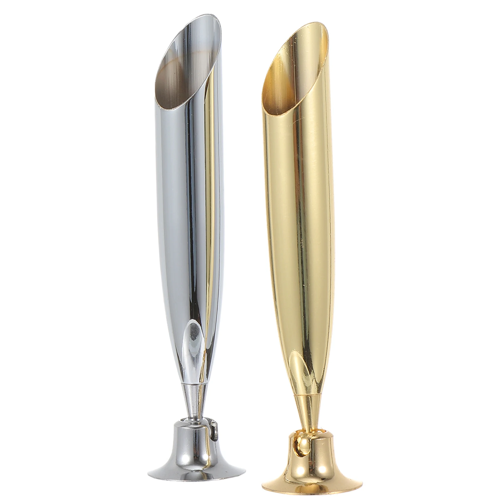 2pcs Fixed Socket Metal Holder For Quill-Pen Fountain Storage Rack Desktop Organizer Stand Pen Container Ink Pen Stand Pencil