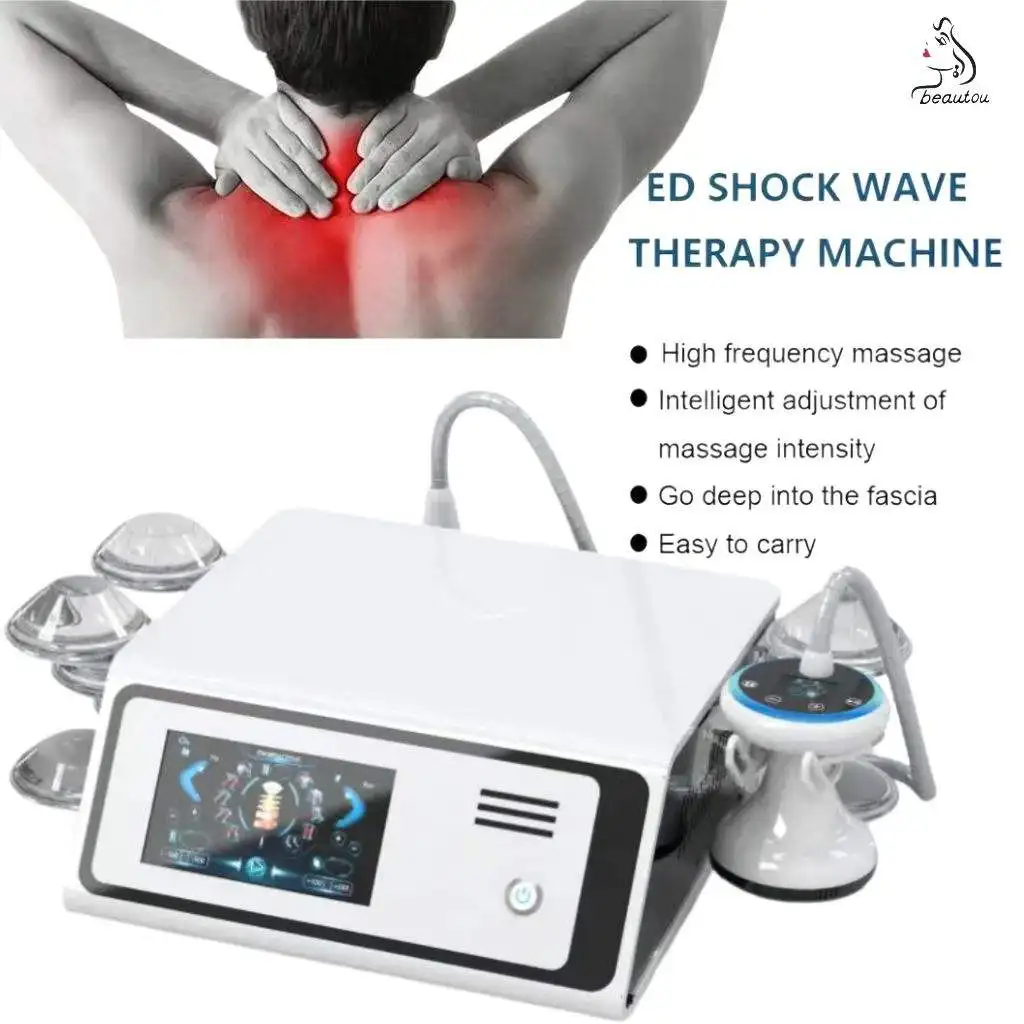 Shock Wave For Muscle Relax Skin Rejuvenation Pain Relief Piezoelectric Focused Shock Wave Rehabilitation Therapy Beauty Machine