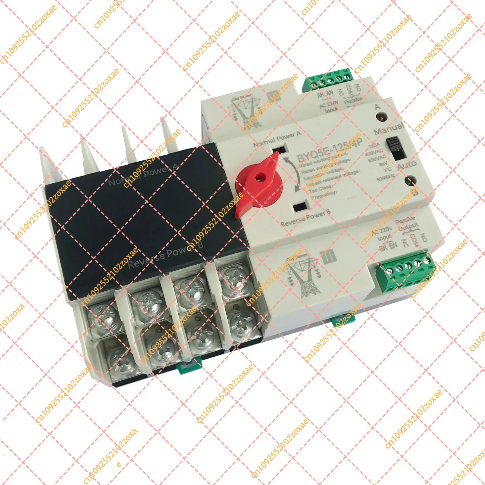 Best Dual Power 3 Phase 4P Din Rail ATS 400V 110V Automatic Transfer Switch 63A 125A Uninterrupted Electrical Selector