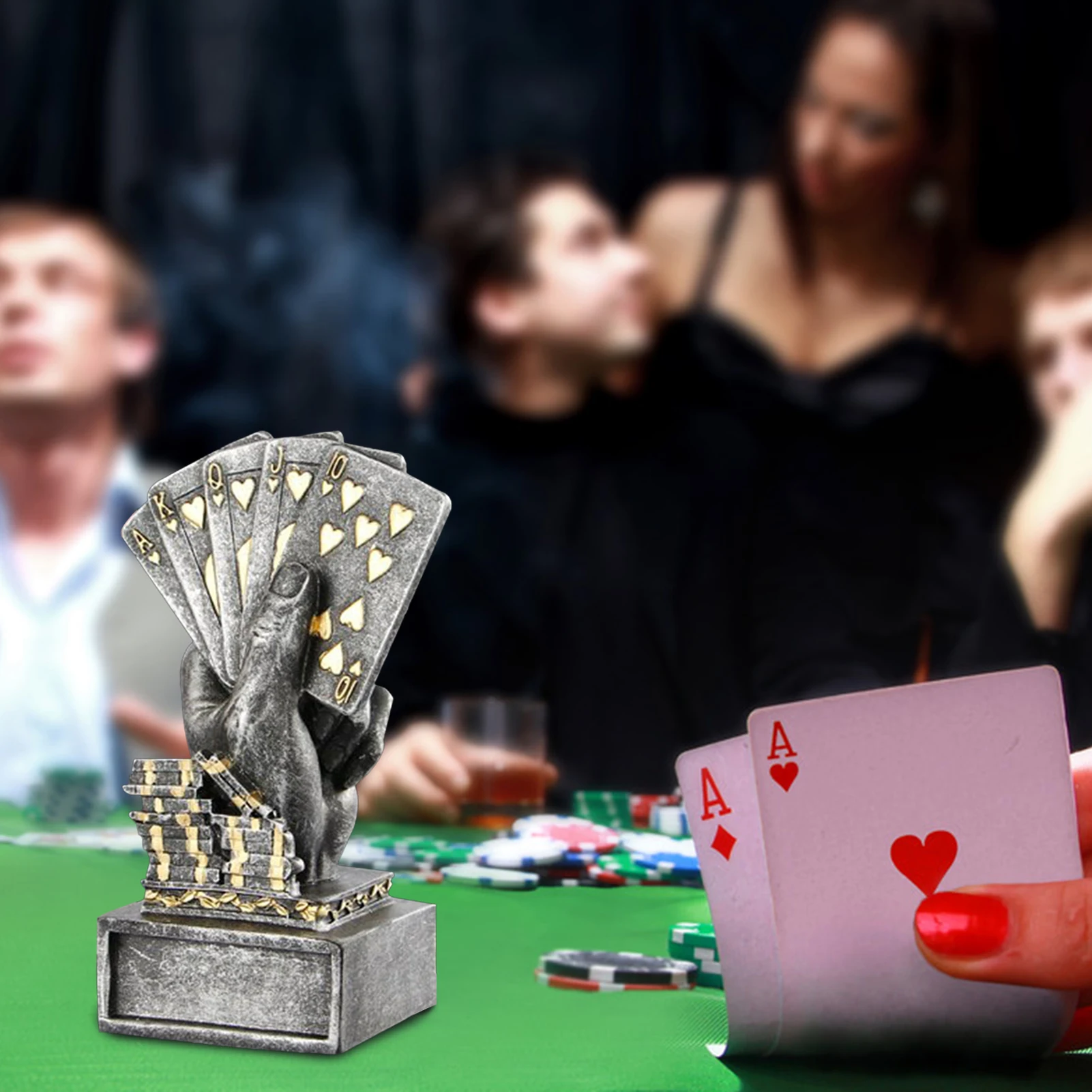Металлическая покерная карта, турнир, победитель, пальчиковый трофей, кубок казино, покерный трофей, покер, игры, сувениры, победитель, награда, приз, 3 цвета