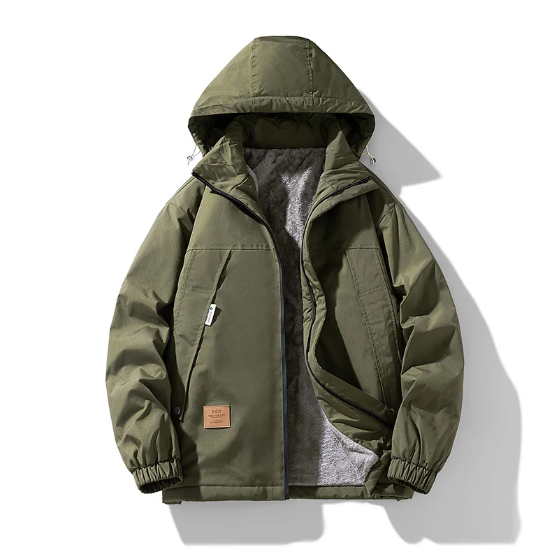 

Весенне-осенние теплые пуховики мужские зимние короткие модные мужские толстые ветрозащитные куртки большого размера с капюшоном на хлопковой подкладке мужские