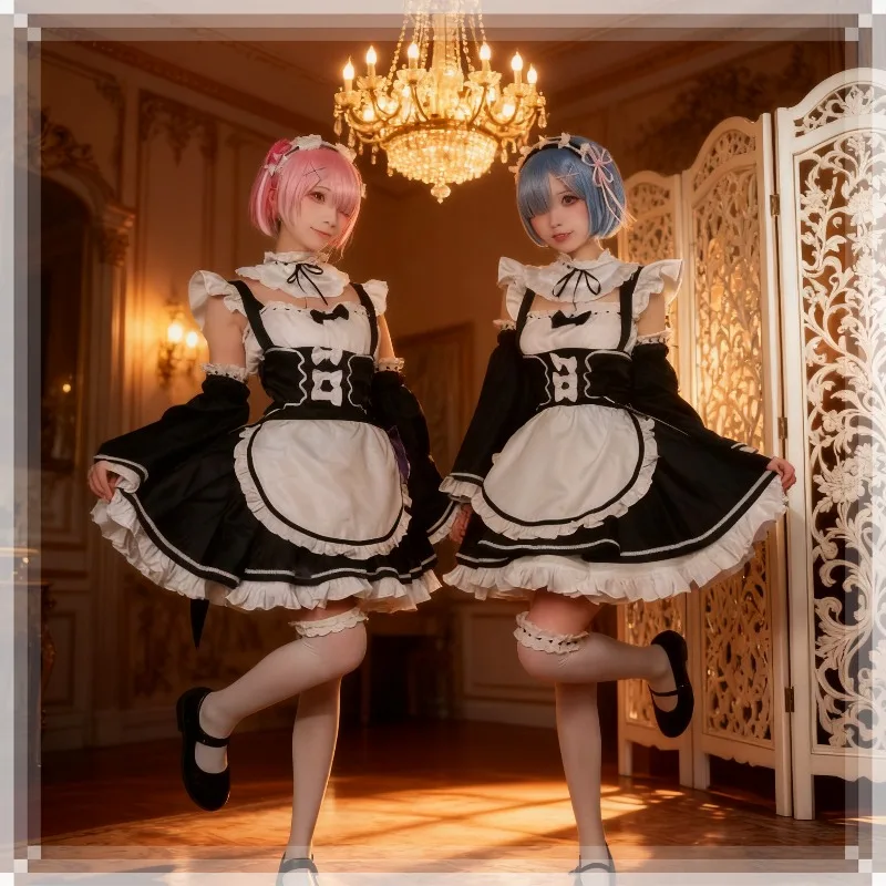 

From Scratch Maid Lolita Dress Uniform Women Japanese Anime Maid Cosplay Anime Cute Suit Halloween Carnival Party Suit