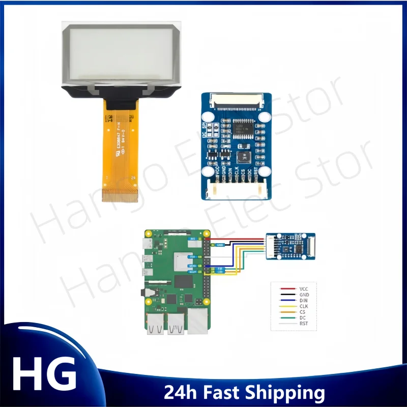 1pcs/Original 1.51Inch Transparent OLED Screen SPI/IIC I2C