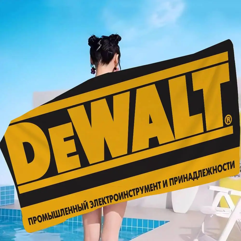Classic Power Logo D-DewaltS Big Microfiber Beach Towels Quick Dry Towel Sand Beach Towels Pool Towel For Travel Swim Pool Yoga