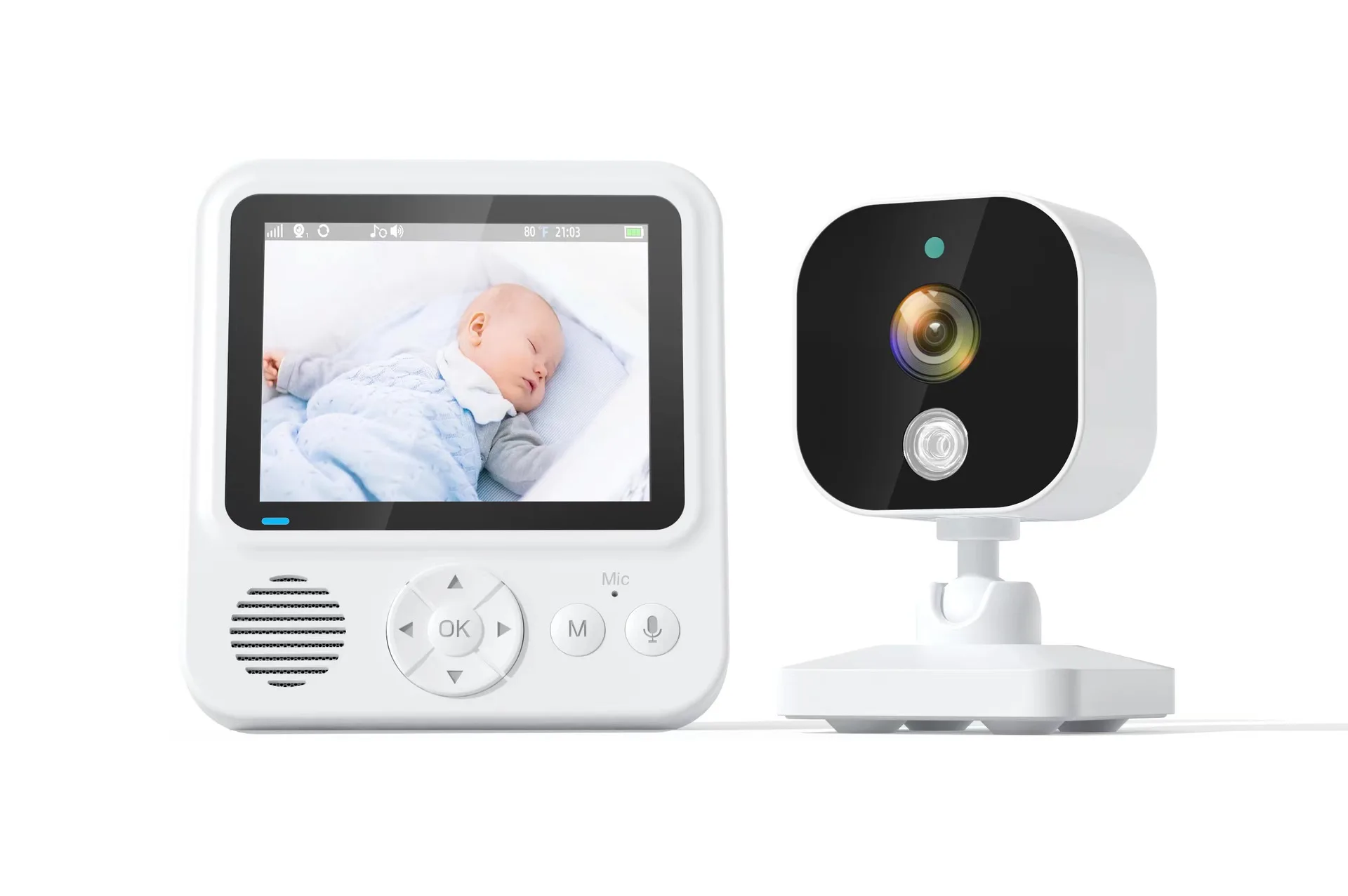 

2.8Inch Screen 720P Baby Monitor Temperature Lullaby Feeding Remind Cry Detection Babysitter Nanny Cam Intercom Baby Camera