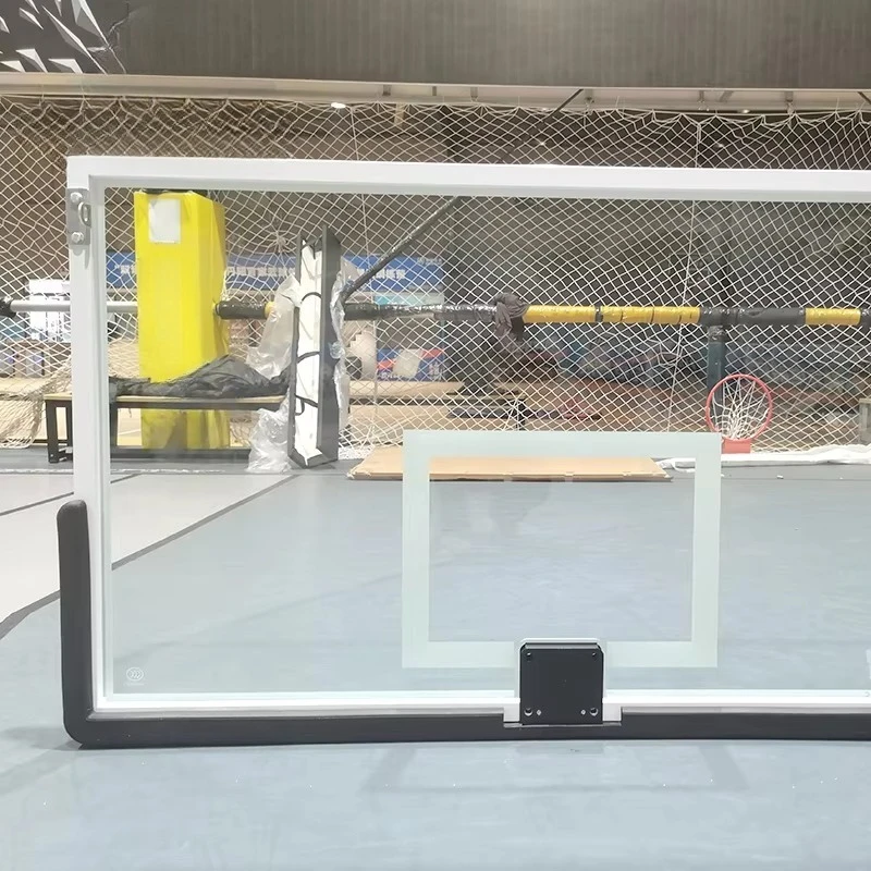 FIBA Standard Tempered Glass 12mm Basketball Back Board 72 Inches Basketball Hoop Basketball Backboard