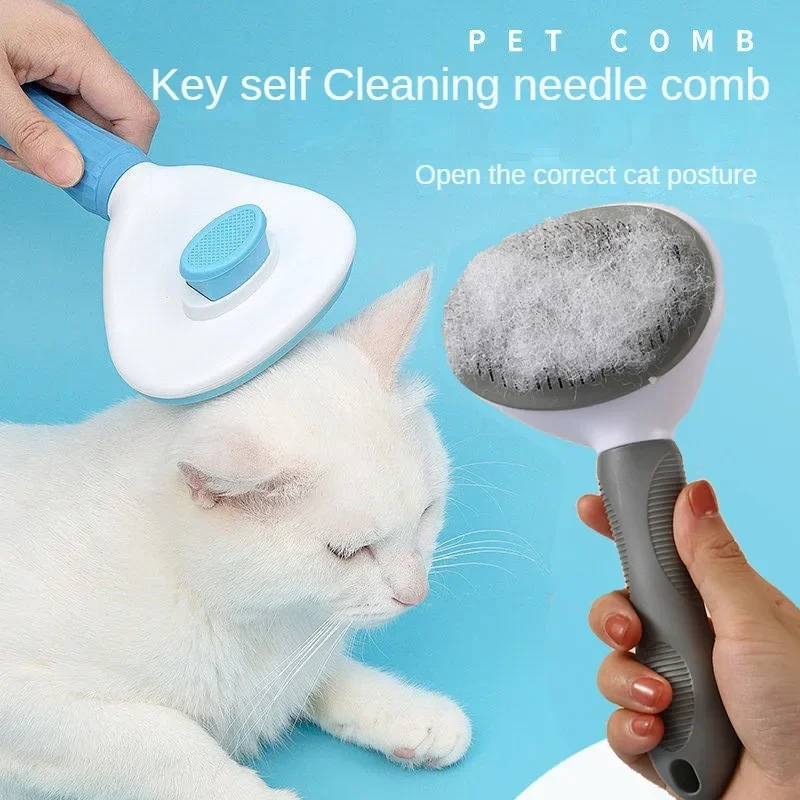 Beauty Brush Things for Cats Pet Anti-slip Cat's Accessories Dog Hair Cleaning Pets Supplies Products Home Garden