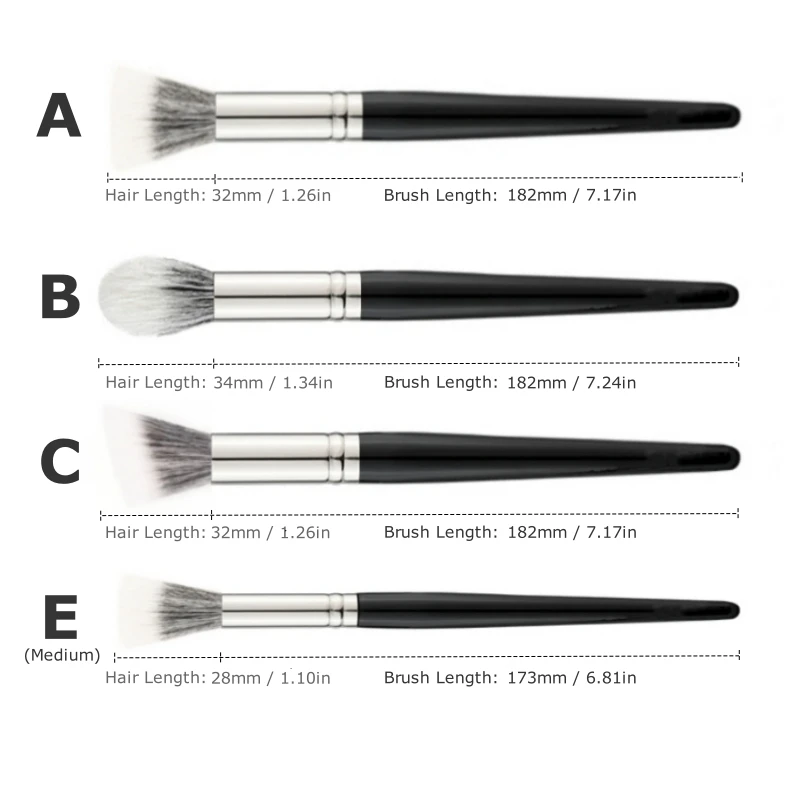 Stippling Highlight Brush Blush Natural Hair Multifunctional Concealer Foundation Makeup Brushes Beauty Tool