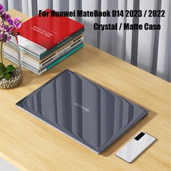 For 2023 Matebook D14 Case for Huawei MateBook D 14 2022 Notebook Laptop Hard Cover Crystal Matte Anti-fall Protective Shell