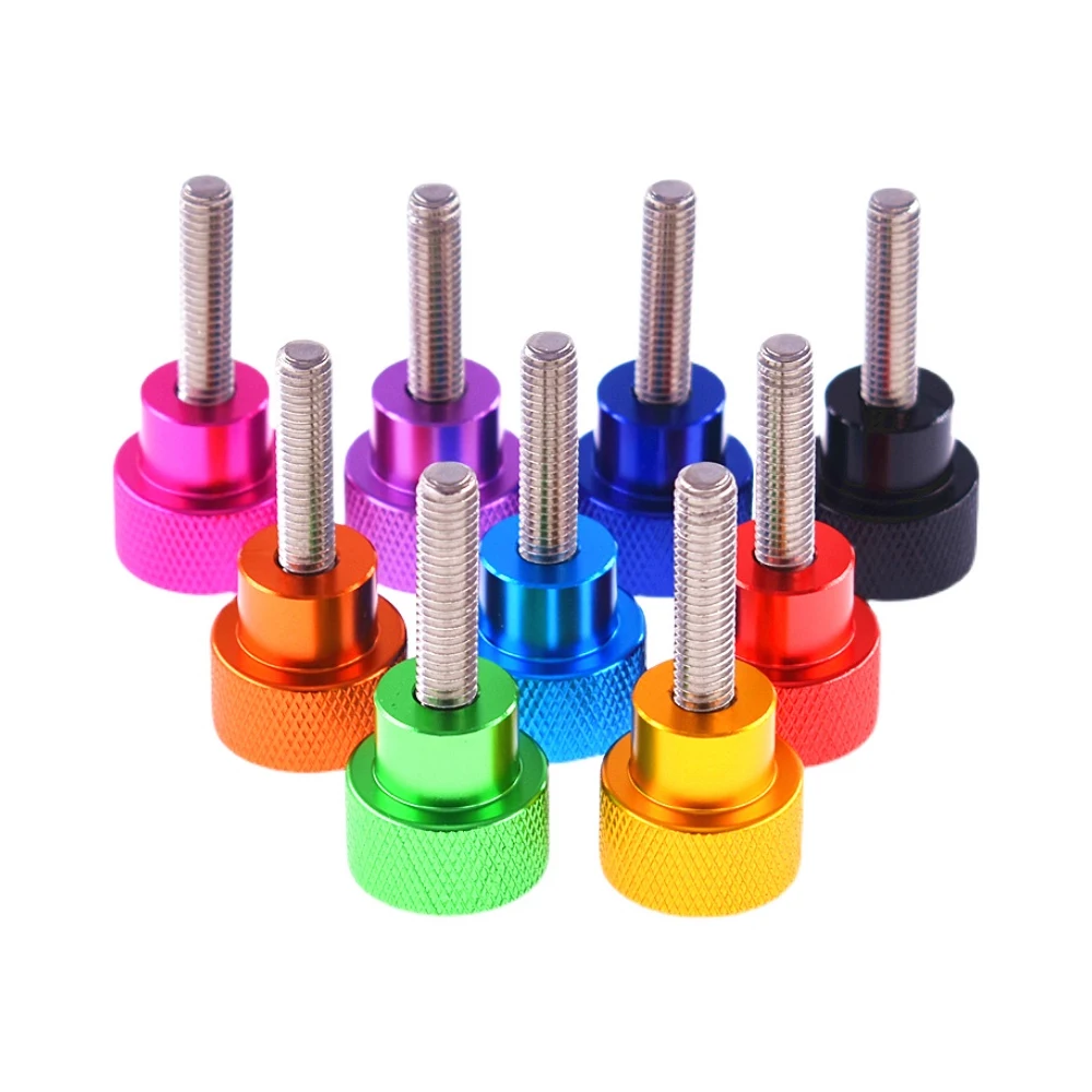 Weiyi Aluminium-Daumenschrauben 6 # -32 UNC-Gewinde, farbige Rändelköpfe, SUS304 Edelstahl-Handspannbolzen für Kamerastative – Detail 5