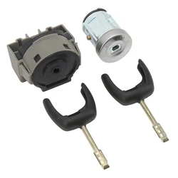 Ignition Starter Switch 98AB11572BG Engine Key Cylinder Set Replacement for Ford Transit MK7 2006‑2013