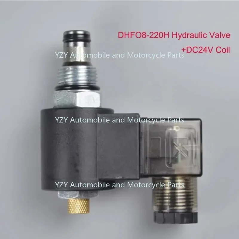 Hydraulic Threaded Cartridge Solenoid Valve 2 Position 2 Way Normally Closed DHF08-220H LSV08-2NCP-M DC12V/DC24V/AC220V 250bar