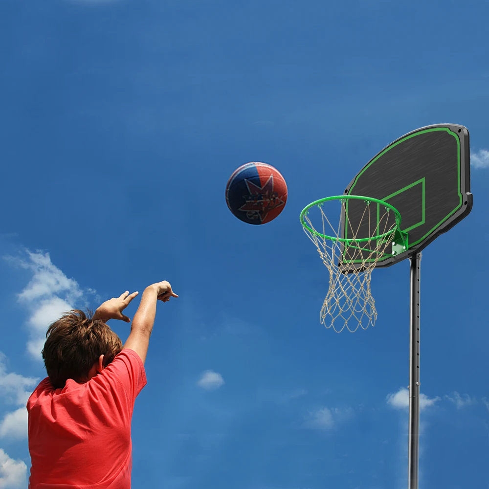 Basketball Hoop System Stand with 30in Backboard,Fillable Base with Wheels for Kids, Youth