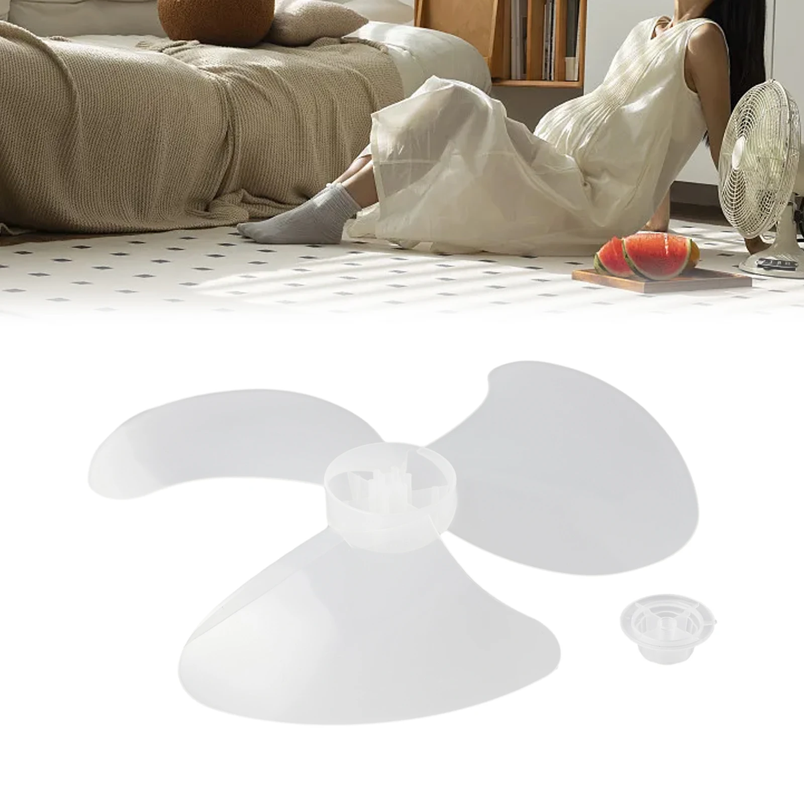 Innovative Design 16 Inch Lightweight Plastic Fan Blade for Table or For Standing Models with Low Noise Feature