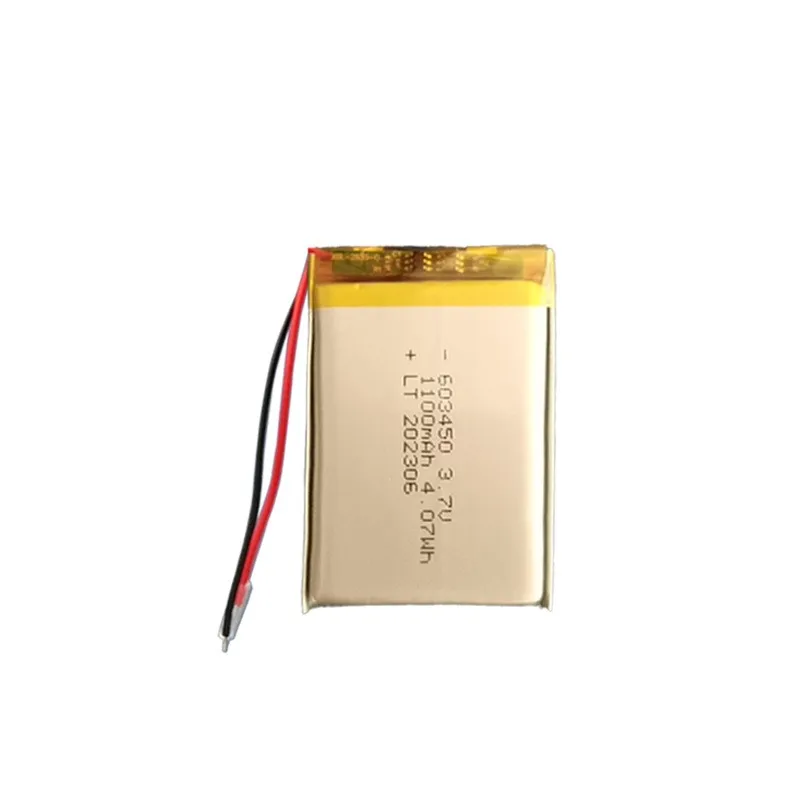 buy more will cheap 603450(1100mAh) 3.7V lithium battery fingerprint lock electric cake file exfoliator poly