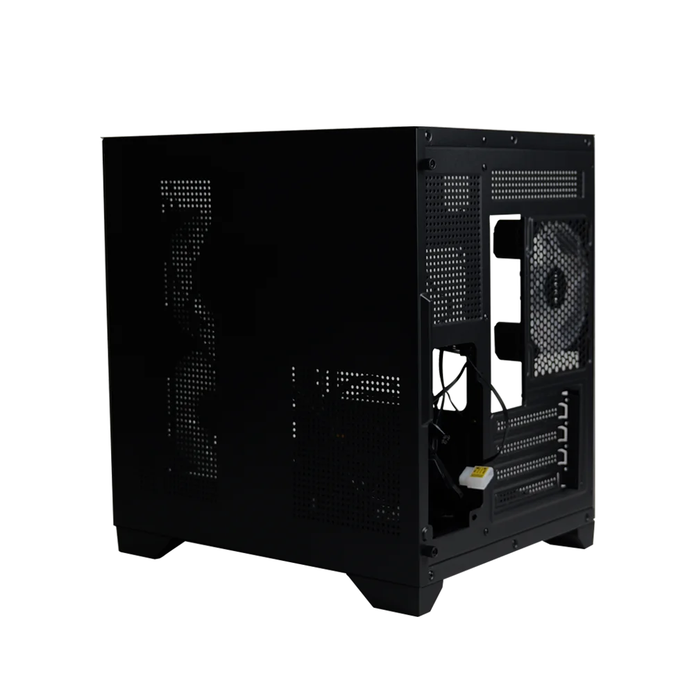 MANMU Pc Case Micro Atx Computer Towers Gaming Desktop Case Rgb Atx Computer Case Chassis With 7 fan Reset Button control - view 6