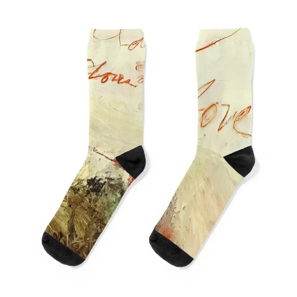 

Cy Twombly Wilder Shores of Love Socks Heating sock men cotton high quality Soccer Boy Socks Women's