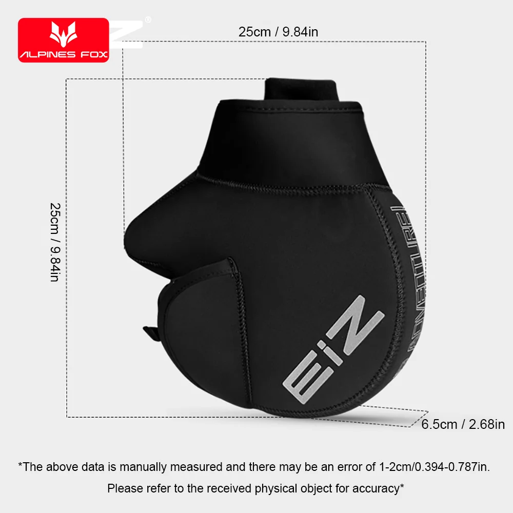 2025 New Motorcycle Handlebar Cover Winter Thermal Gloves Waterproof Handmuffs Windproof Warm Handle Thickened Reflective Strips