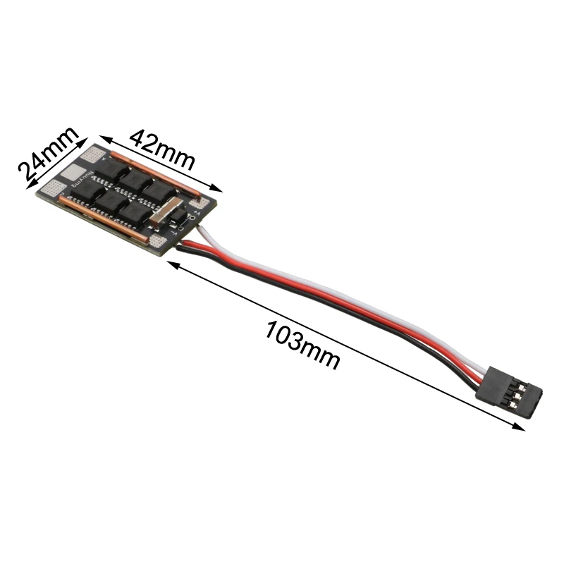 2-7S 80A AM32 ESC w 4 Uds 50V100uf condensador 5/7,4 V 4A BEC baja velocidad alto par para Turbofan FPV Drone RC Crawler Mosquito Cars