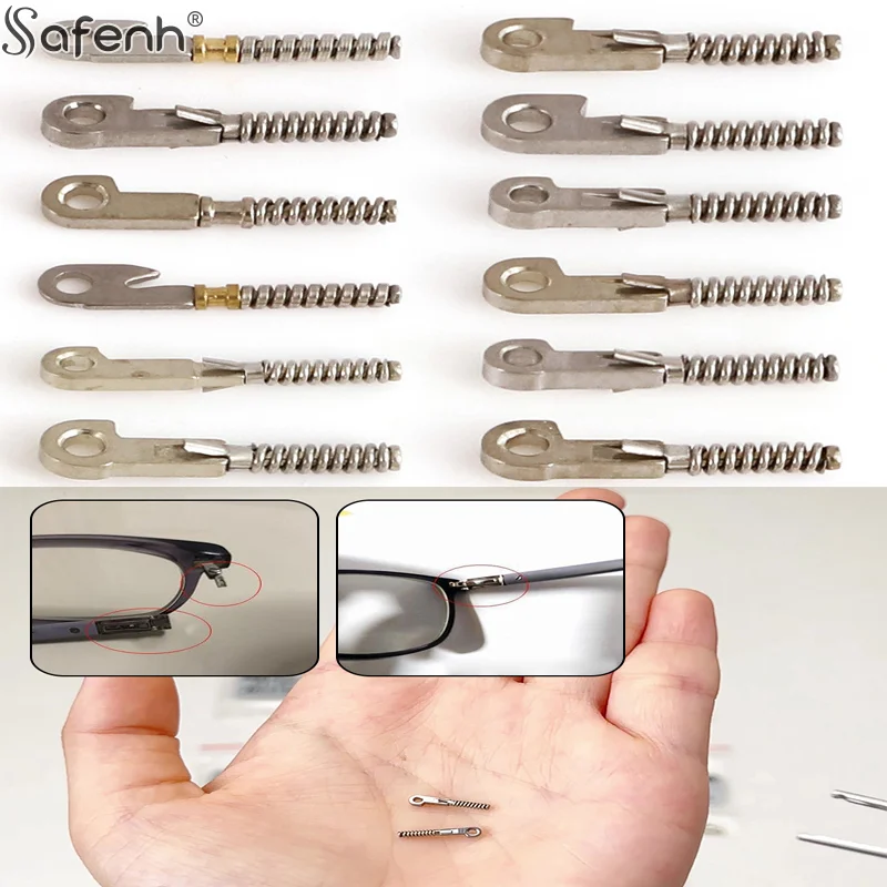 

1pcs Eyeglasses Spring Insert Glasses Repairing Flex Temples Optical Frame Broken Replacement Part Accessory Stainless Steel