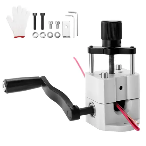 SucceBuy Manual Wire Stripping Machine 0.06-1 in Portable Copper Stripper, Hand Crank / Drill Powered for Scrap Copper Recycling