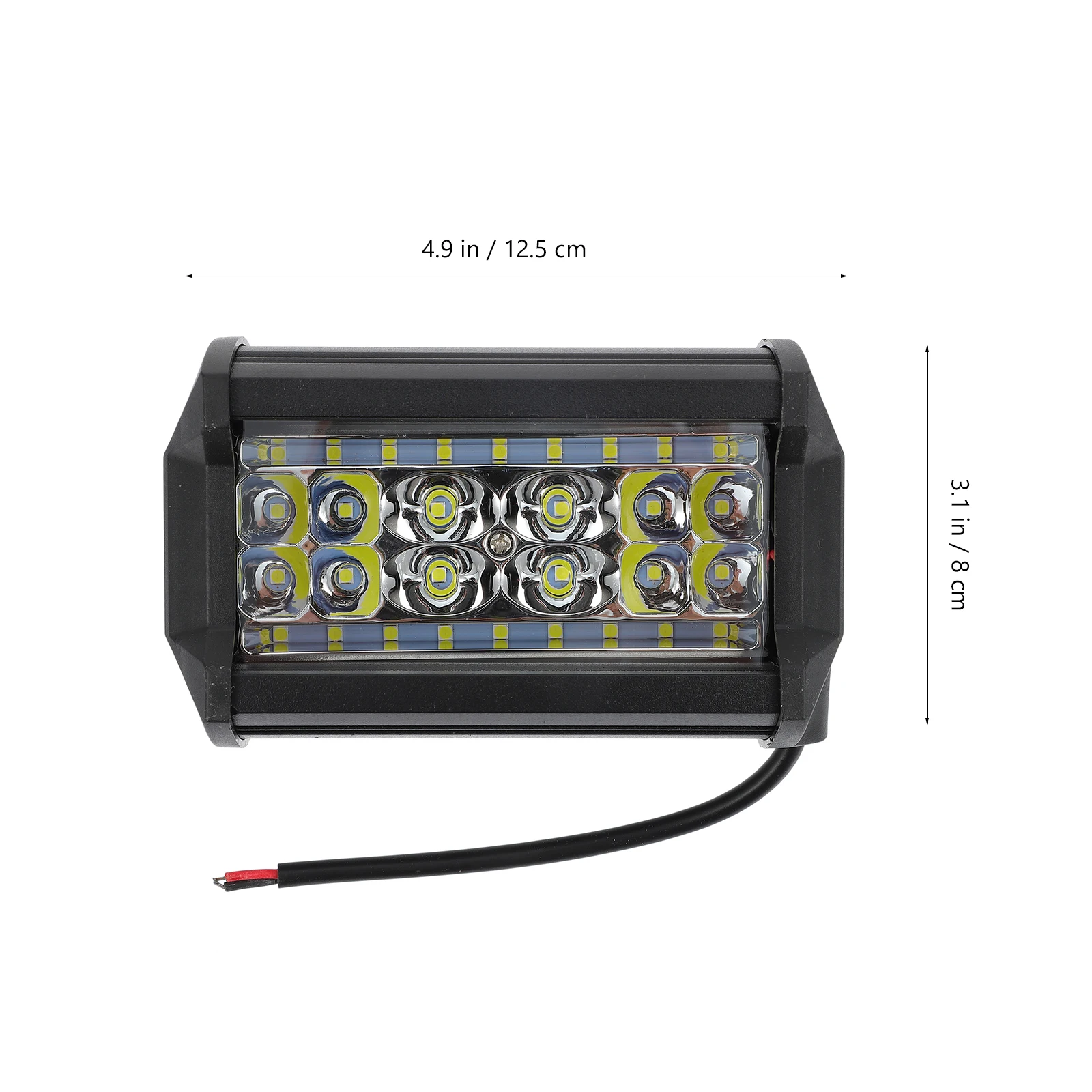 

84W Triple Row Led Work Light Off Road Driving Fog Lamp 6000K 12-80V Flood Spot Light For Trucks Garden Backyard Construction