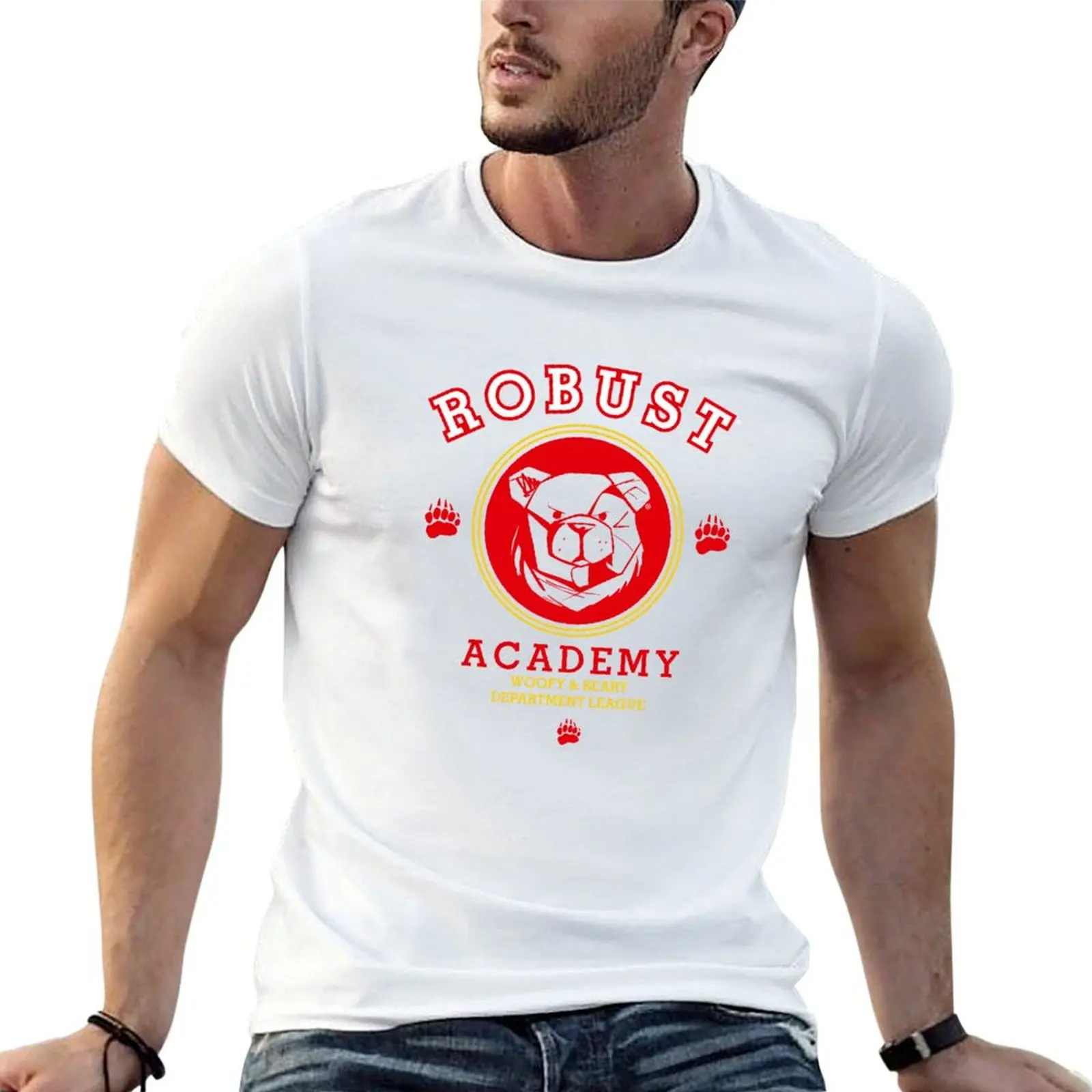 

ROBUST BEAR ACADEMY 5 BIG T-Shirt customizeds oversized graphic tee Luxury man anime shirt t shirts for men pack