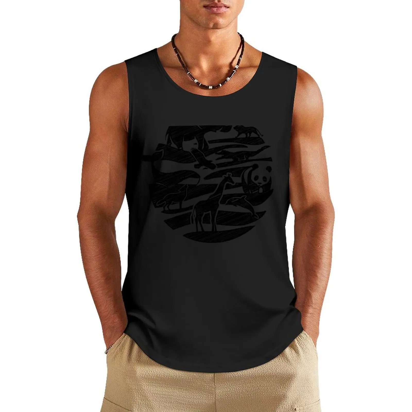 

Wilderness Tank Top muscle t-shirt Bodybuilding clothing man