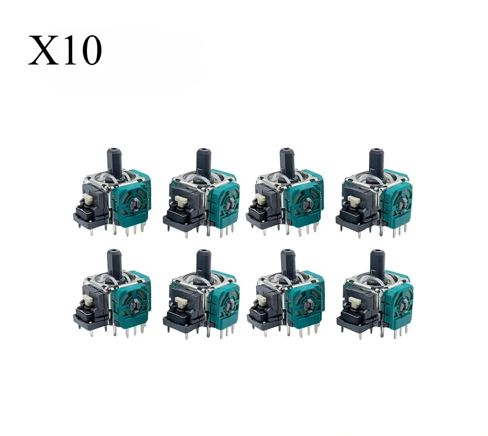 

10 шт. сменный 3D аналоговый джойстик для контроллера Nintend Switch Pro, джойстик, сенсорный модуль для NS Pro, геймпад