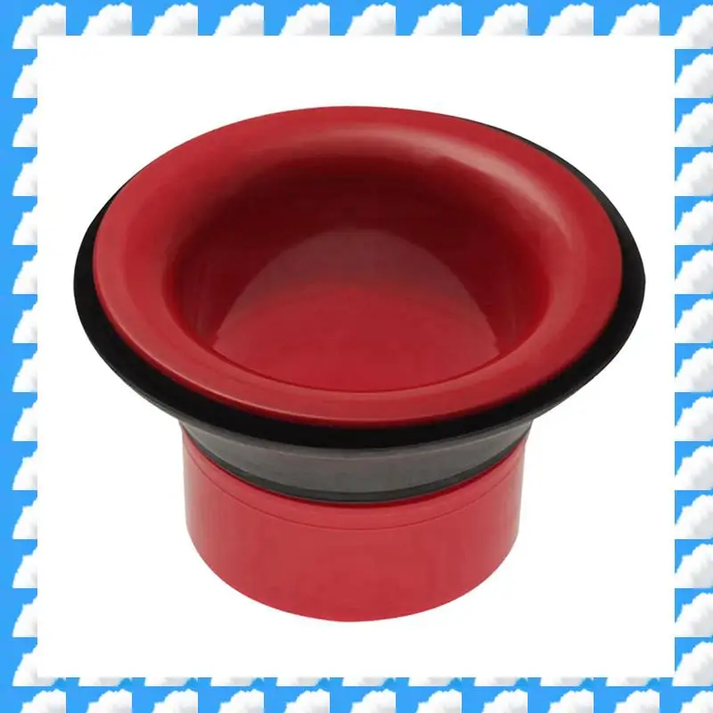 

ONGE 3X Bass Drum Enhancer ABS Rubber Bass Drum Kick Enhancer With Black Port Hole Protector,Mic Hole Drum Head,Red