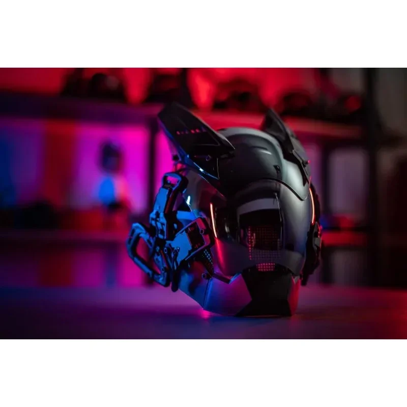 Cyber punk cosplay Hellboy retaliation Shinobi mask Black Samurai wars Kamen Rider masks Halloween fit Party coolplay gift E